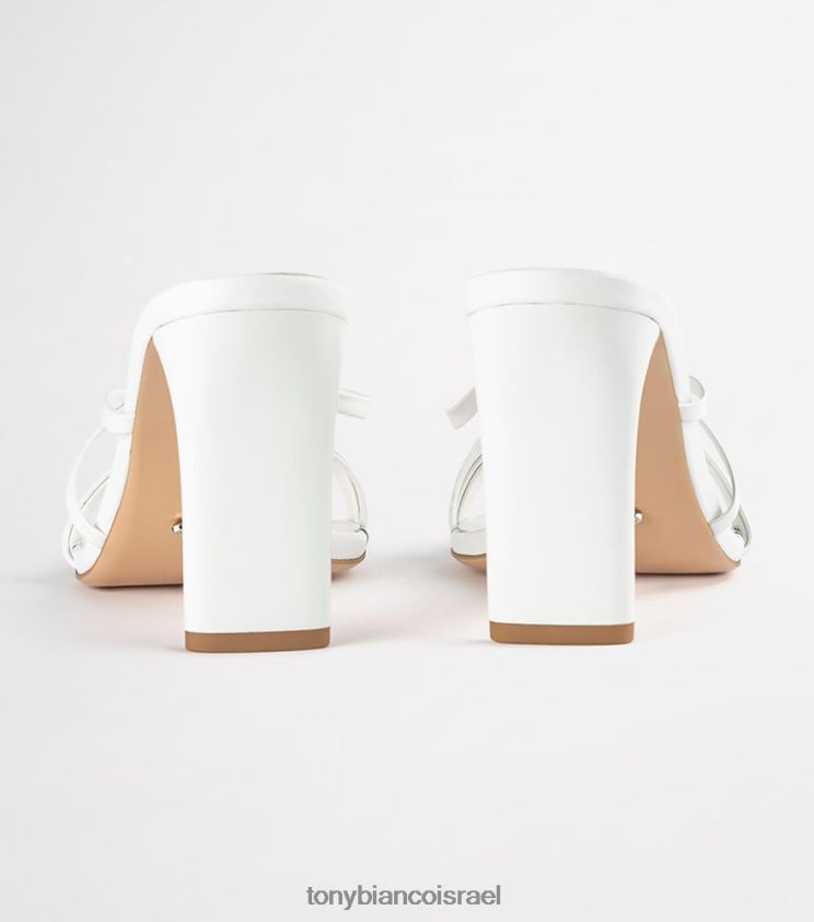 נעלי עקב בלוק | נשים נאפה לבנה Tony Bianco נעלי עקב קלאסיות 8BNR8T281